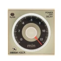 Omron DIN Rail, Panel Mount Timer Relay 2-Contact, DPDT Switch, 24 V AC/DC, 0.05 to 12 Min Time Range, OFF Delay H3CR