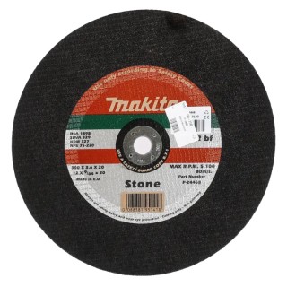 Makita Aluminium Oxide Abrasive Disc Cutting Disc, 300 mm Diameter, Coarse Grade P80 Grit, Black Finish P-24468