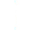 Vikan Blue Anodised Aluminium, Polypropylene Mop Handle 1.46 m Euro Threaded 25mm Diameter 29593