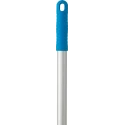 Vikan Blue Anodised Aluminium, Polypropylene Mop Handle 1.46 m Euro Threaded 25mm Diameter 29593