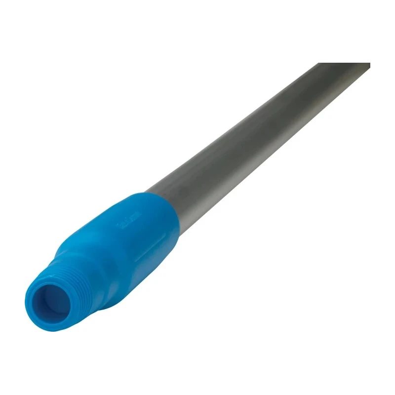 Vikan Blue Anodised Aluminium, Polypropylene Mop Handle 1.46 m Euro Threaded 25mm Diameter 29593