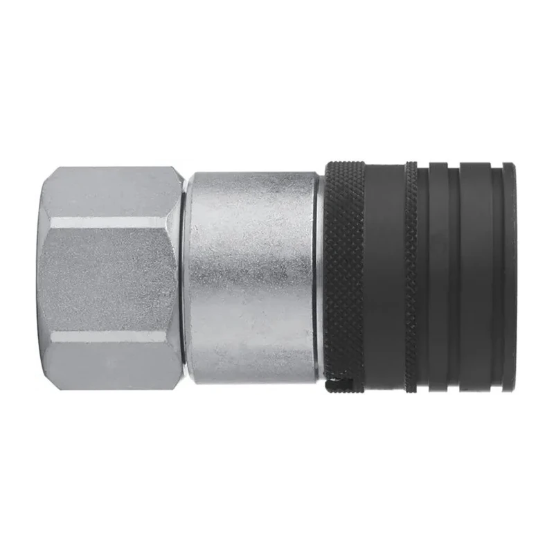 CEJN Steel Hydraulic Quick Connect Coupling Female G 1/2 in, Zinc Plated, Nitrile Rubber Seal, 400 bar C105651205