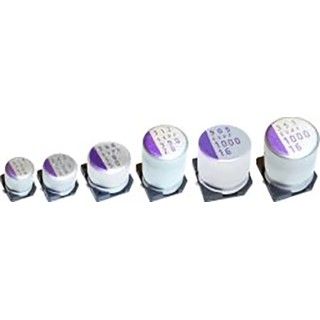 Panasonic Polymer Capacitor Surface Mount 1mF 16V DC Solid Electrolyte SVPF Series 16SVPF1000MX