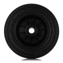 LAG Black Rubber Trolley Wheel 200mm Diameter 50mm Width 205kg Load Capacity Thermoplastic Hub 13136