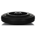 LAG Black Rubber Trolley Wheel 200mm Diameter 50mm Width 205kg Load Capacity Thermoplastic Hub 13136