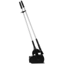Vikan Black Dustpan & Brush for Cleaning, Polyethylene Terephthalate Bristles, Polypropylene Pan, 330mm Length, Model 56659