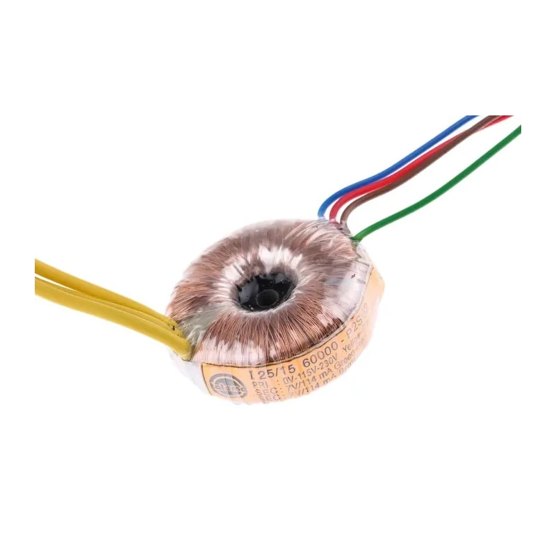 Nuvotem Talema 230 V ac 2 x 7 V ac Toroidal Transformer 1.6 VA Power 2 Outputs Model 60000