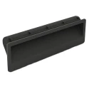 Pinet Matt Black Plastic Arch Shape Snap-in Flush Handle 30 mm Height, 36 mm Width, 140 mm Length 19-7-3826