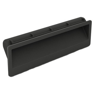 Pinet Matt Black Plastic Arch Shape Snap-in Flush Handle 30 mm Height, 36 mm Width, 140 mm Length 19-7-3826
