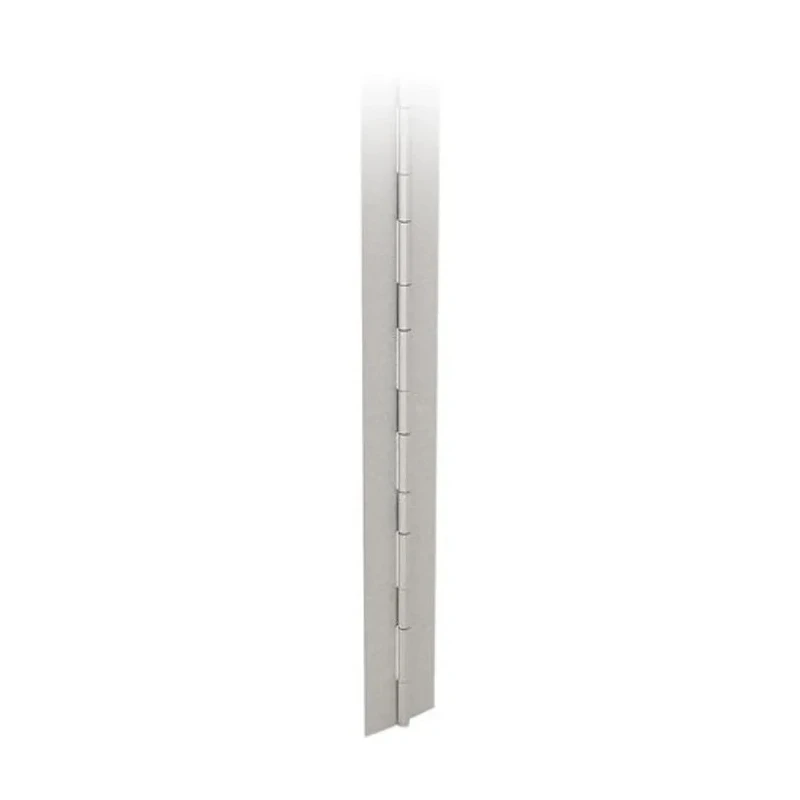 Pinet Raw Aluminium Piano Style Hinge with Knuckle Pin 2 m Length 60 mm Width 2 mm Thickness Model 41-1-3523