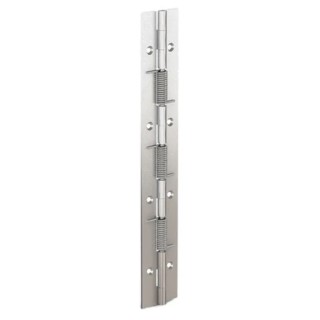 Pinet Zinc Plated Steel Spring Hinge with Spring Loaded Pin Screw Fixing 240 mm x 40 mm x 1.5 mm 71-1-3807