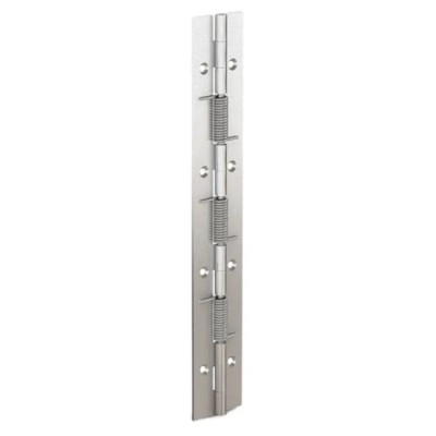 Pinet Zinc Plated Steel Spring Hinge with Spring Loaded Pin Screw Fixing 240 mm x 40 mm x 1.5 mm 71-1-3807