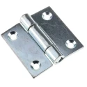 Pinet Zinc Plated Steel Butt Hinge with Removable Pin, Screw Fixing, 50 mm x 50 mm x 2 mm 50-7-3581