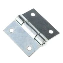 Pinet Zinc Plated Steel Butt Hinge with Removable Pin, Screw Fixing, 50 mm x 50 mm x 2 mm 50-7-3581