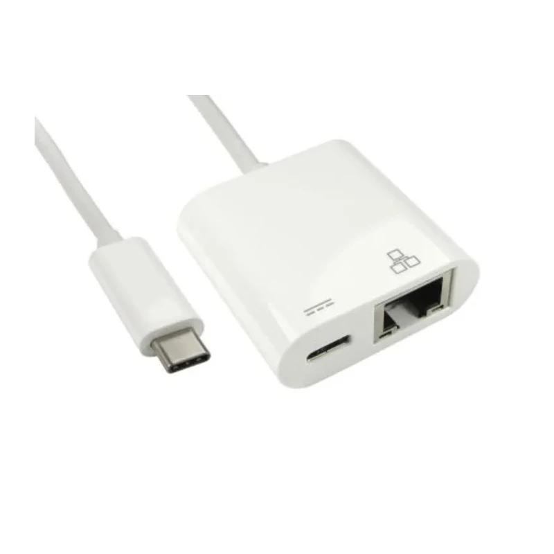 RS PRO USB Type C to Ethernet Gigabit Adapter with Power Delivery USB 3.1 60W Charging Support 192-4695