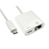 RS PRO USB Type C to Ethernet Gigabit Adapter with Power Delivery USB 3.1 60W Charging Support 192-4695