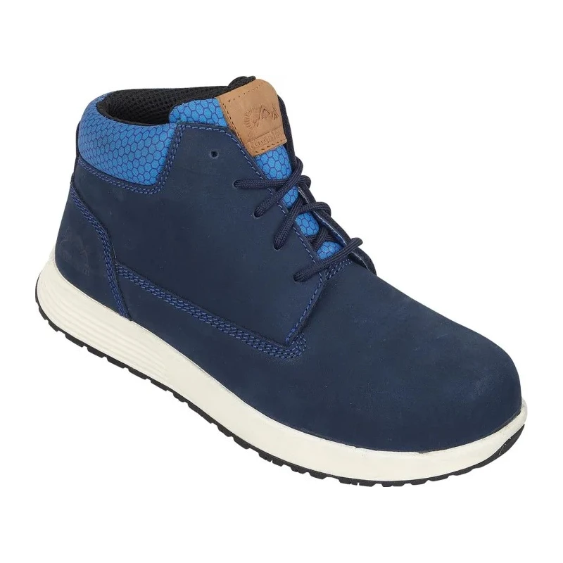 Himalayan Navy Nubuck Non-Metallic Toe Capped Unisex Safety Boots Size UK 12, EU 47, EN ISO 20345:2011 4410NV120