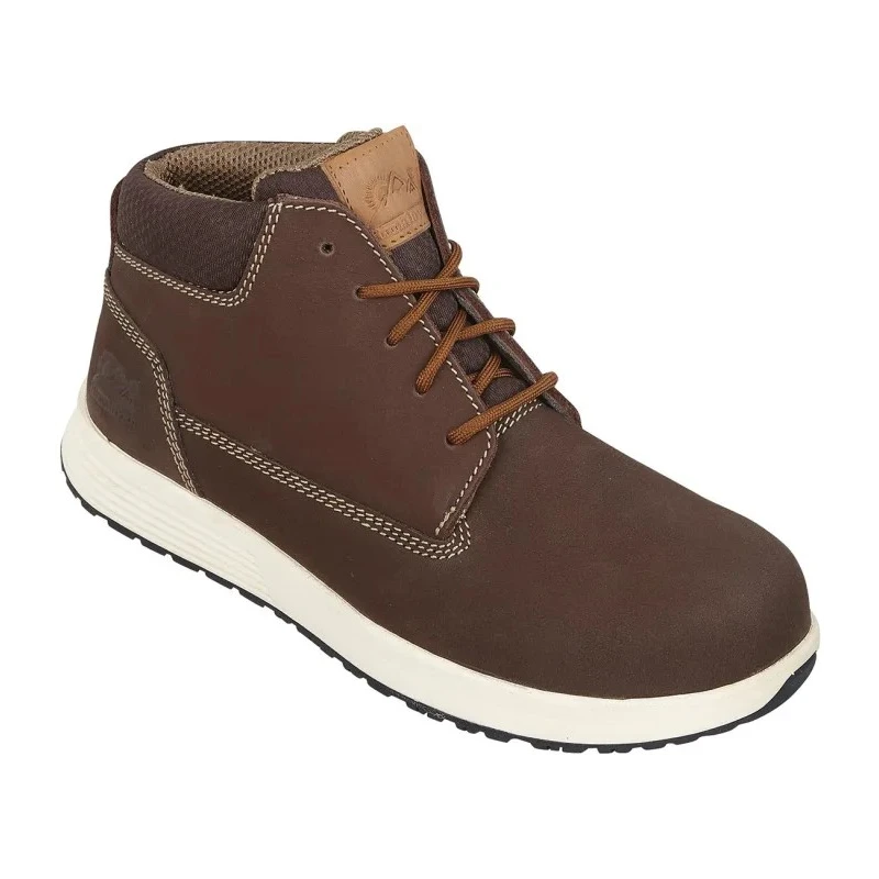 Himalayan Brown Nubuck Leather Non-Metallic Toe Capped Unisex Safety Boots Size UK 13 EU 48 EN ISO 20345:2011 4411BR130