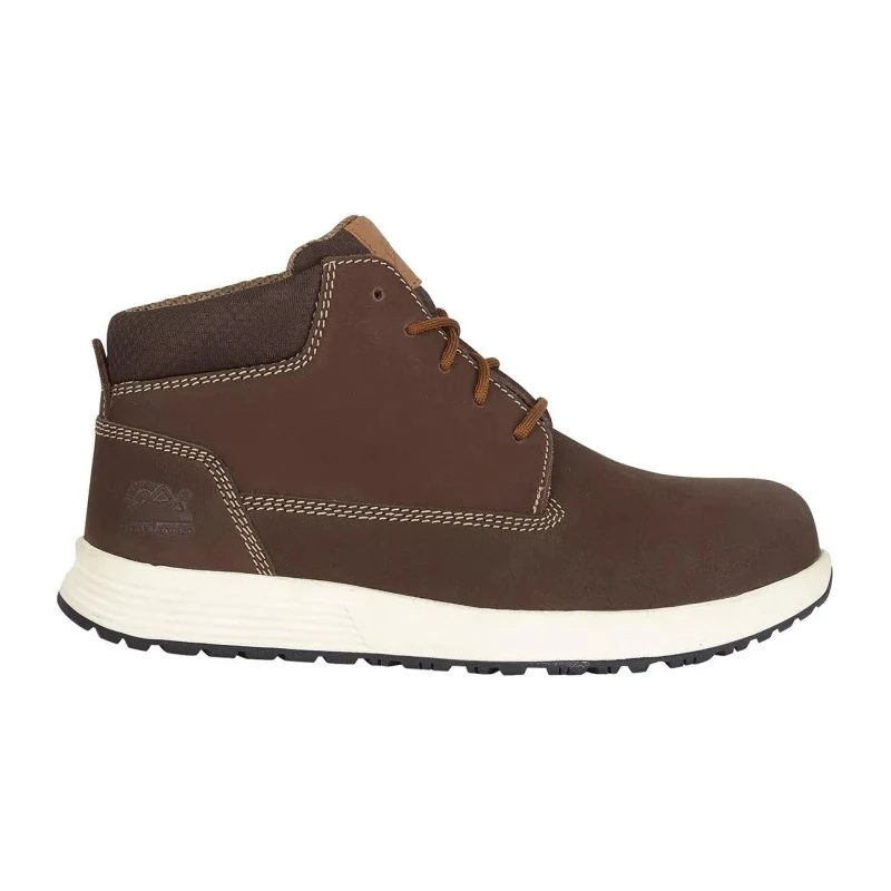 Himalayan Brown Nubuck Leather Non-Metallic Toe Capped Unisex Safety Boots Size UK 13 EU 48 EN ISO 20345:2011 4411BR130