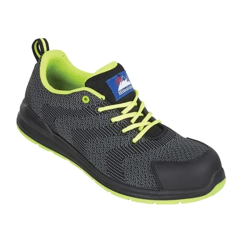 Himalayan Unisex Black Non-Metallic Safety Trainer UK 10 EU 44 Composite Midsole Flyknit Mesh Upper SRC Slip 4341BK100