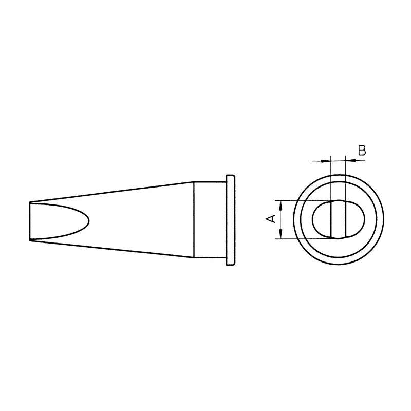 Weller Screwdriver Soldering Iron Tip 2 mm Tip Width for WH40/SP15N/SI15/SPI16 T0054321199