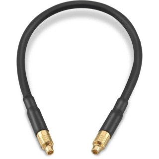 Wurth Elektronik MMCX Series Coaxial Cable 152.4 mm Length 50 Ω Characteristic Impedance Black Jacket RG174