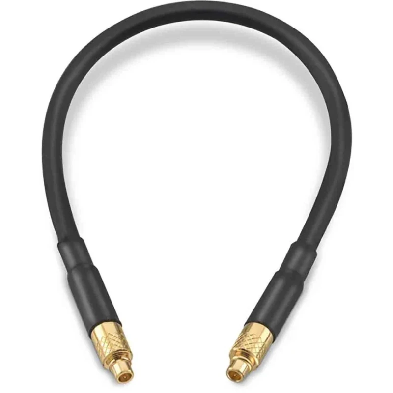 Wurth Elektronik MMCX Series Coaxial Cable 152.4 mm Length 50 Ω Characteristic Impedance Black Jacket RG174