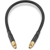 Wurth Elektronik MMCX Series Coaxial Cable 152.4 mm Length 50 Ω Characteristic Impedance Black Jacket RG174