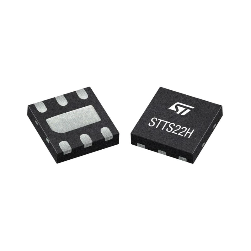 STMicroelectronics Digital Output Temperature Sensor Series, Surface Mount I2C Interface ±0.5 °C Accuracy, 6-Pin UDFN MCP9701