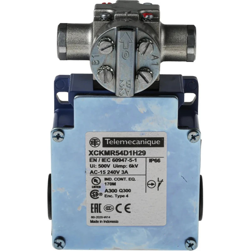 Telemecanique Sensors XCKM Series Lever Limit Switch, DPST Contact Configuration, IP66 Zinc Alloy Housing, 240V XCKMR54D1H29