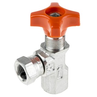 RS PRO Hydraulic Pressure Gauge Isolation Valve Angled, 1/4 in Female Inlet, Carbon Steel Body, 400 bar Pressure 278-9086