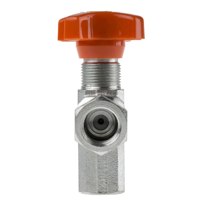 RS PRO Hydraulic Pressure Gauge Isolation Valve Angled, 1/4 in Female Inlet, Carbon Steel Body, 400 bar Pressure 278-9086