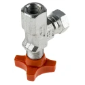 RS PRO Hydraulic Pressure Gauge Isolation Valve Angled, 1/4 in Female Inlet, Carbon Steel Body, 400 bar Pressure 278-9086