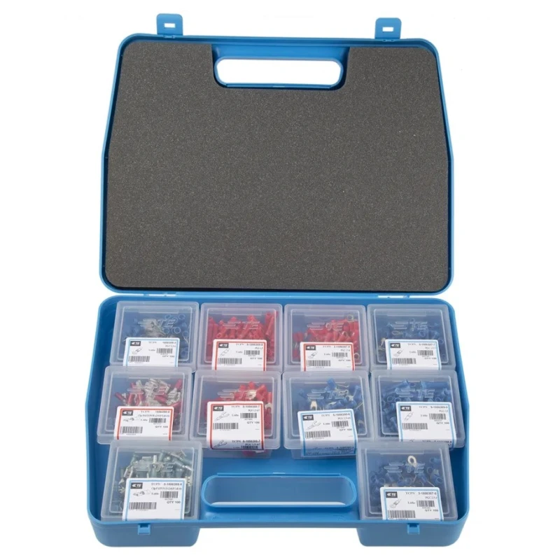 TE Connectivity Plasti-Grip Terminal and Splices Bootlace Ferrule Crimp Terminal Kit 142945-1