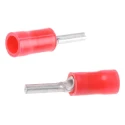 TE Connectivity PLASTI-GRIP Insulated Tin Crimp Pin Connector 22 AWG to 16 AWG 1.8 mm Pin Diameter Red 181630
