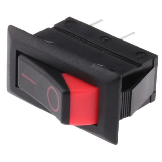 Arcolectric (Bulgin) Ltd Aluminium Housing Panel-Mount SPST On-Off Rocker Switch 16A 28V DC C1300XRAAC