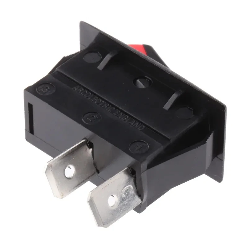 Arcolectric (Bulgin) Ltd Aluminium Housing Panel-Mount SPST On-Off Rocker Switch 16A 28V DC C1300XRAAC
