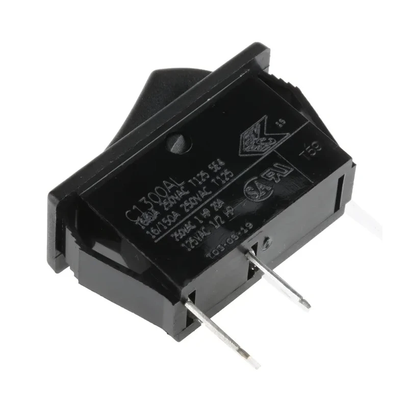 Arcolectric (Bulgin) Ltd SPST On-Off Rocker Switch Panel Aluminium Housing 30x11 mm 16A C1300ALAAA