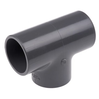 Georg Fischer Plastic Pipe Fitting, 90° Push-in Equal Tee 32 mm 721200108