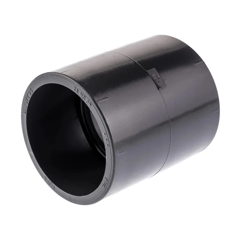 Georg Fischer Plastic Pipe Fitting Straight Push-in Equal Socket 50 mm 16 bar 65mm Length 721910110