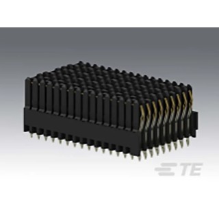 TE Connectivity High Speed 1.8 mm Pitch Vertical Female Backplane Connector 16 Column 9 Row 144 Way 2102736-1