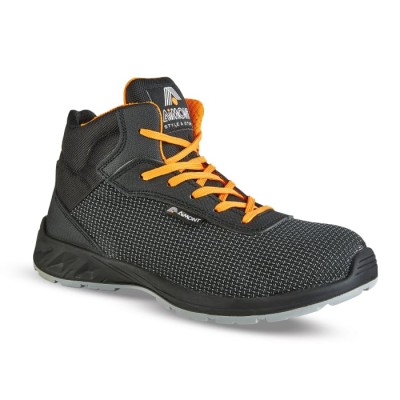 AIMONT DIAMONT METAL FREE Unisex Ankle Safety Boots Composite Toe Cap Orange Black 44 EU AVANGER DM10184 44