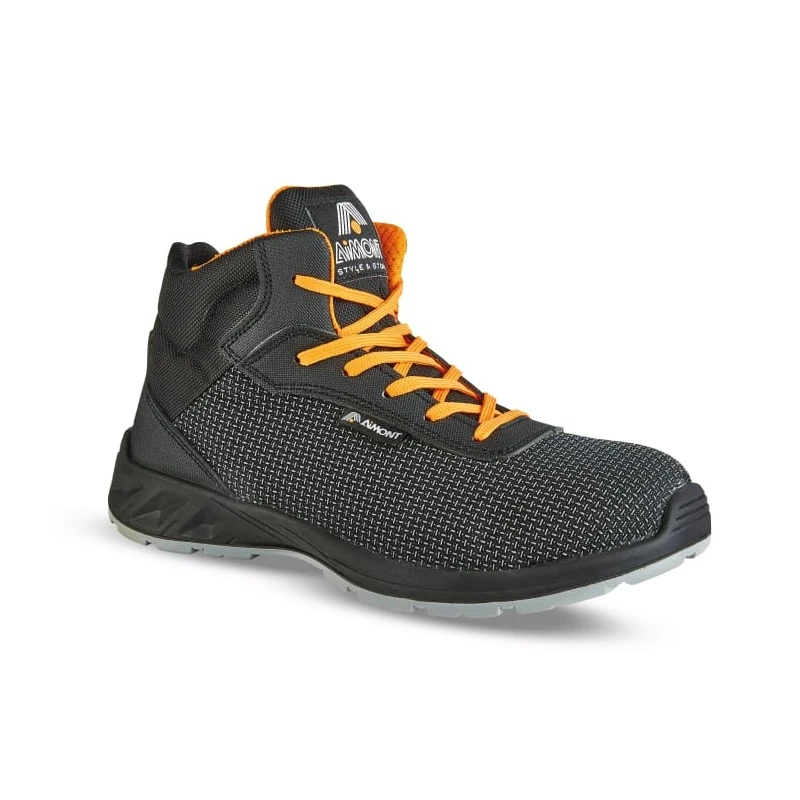 AIMONT DIAMONT METAL FREE Unisex Ankle Safety Boots Composite Toe Cap Orange Black 44 EU AVANGER DM10184 44