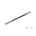 TE Connectivity QSFP-DD Ethernet Cable 500 mm Black PVC 2323765-1