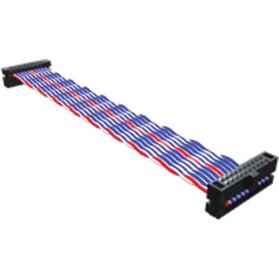 Samtec Ribbon Cable Assembly Twisted Pair 1.27 mm Pitch 2 Conductor Grey PVC Jacket FFTP-08-D-18.00-01-N