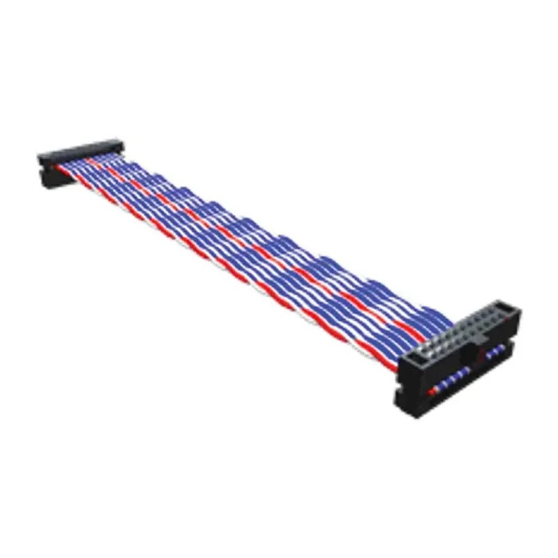 Samtec Ribbon Cable Assembly Twisted Pair 1.27 mm Pitch 2 Conductor Grey PVC Jacket FFTP-08-D-18.00-01-N