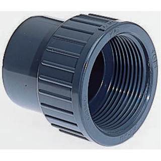 Georg Fischer Plastic Pipe Fitting Straight Adapter Polyvinyl Chloride (Unplasticised) 10 bar Pressure 721900406