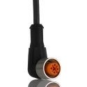 Lumberg Automation Sensor Actuator Cable Female 4 Way Right Angle Connector, Unterminated Free End 29165 RKWT 4-3-224/10 M
