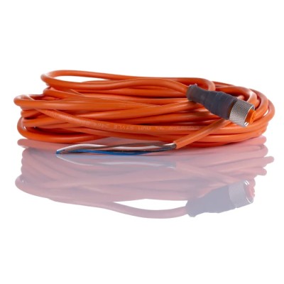 Lumberg Automation Female 4-Way Straight to Unterminated Free End Sensor Actuator Cable 10 m 250V RKT 11347 RKT 4-07/10 M