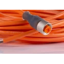 Lumberg Automation Female 4-Way Straight to Unterminated Free End Sensor Actuator Cable 10 m 250V RKT 11347 RKT 4-07/10 M